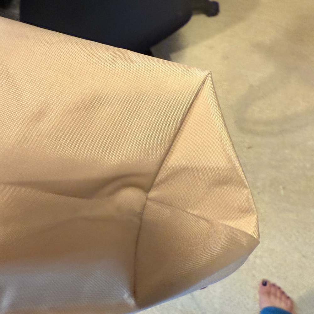 Longchamp La Pliage Medium Tan and Brown Tote Bag - Picture 14 of 16